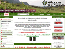 Tablet Screenshot of muellersweinwelt.de